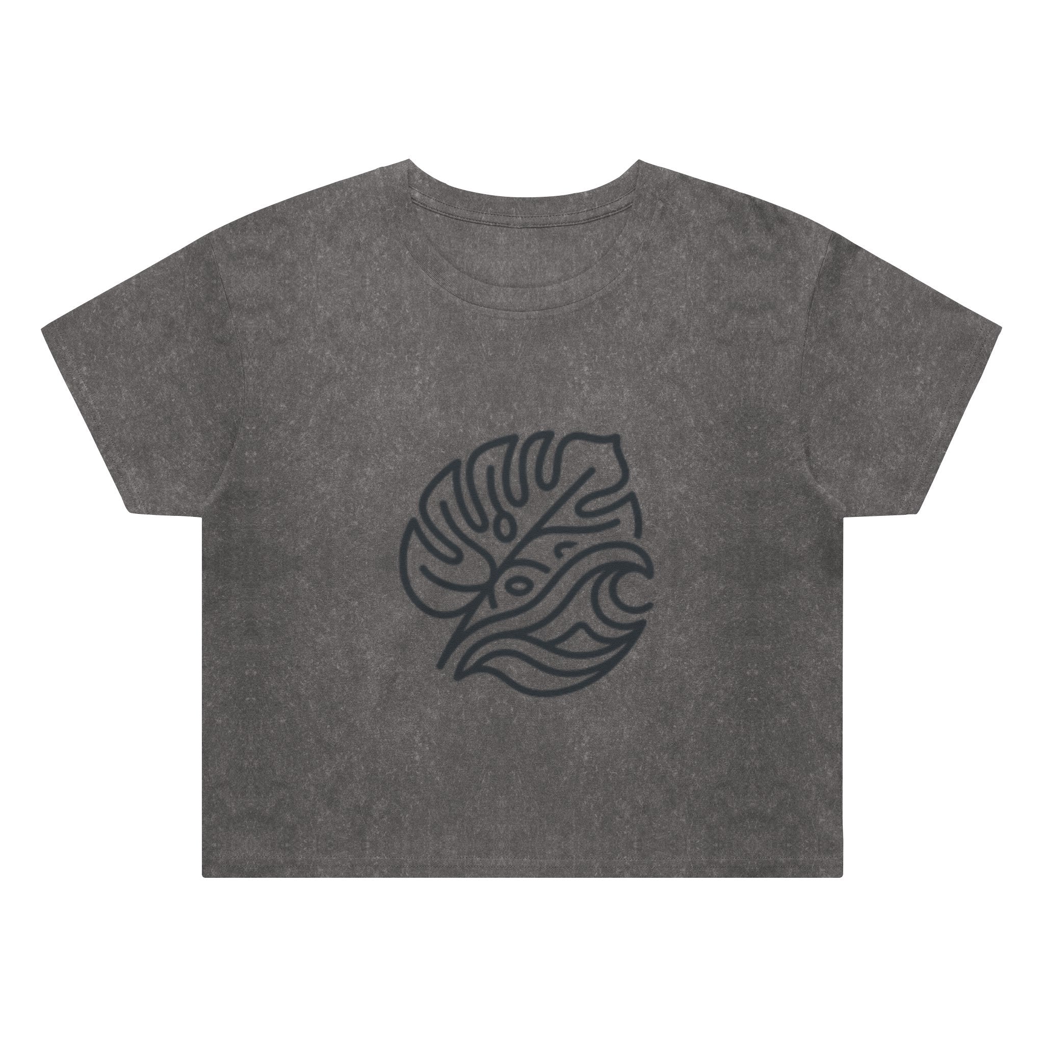 Womens Stone Wash Leaf