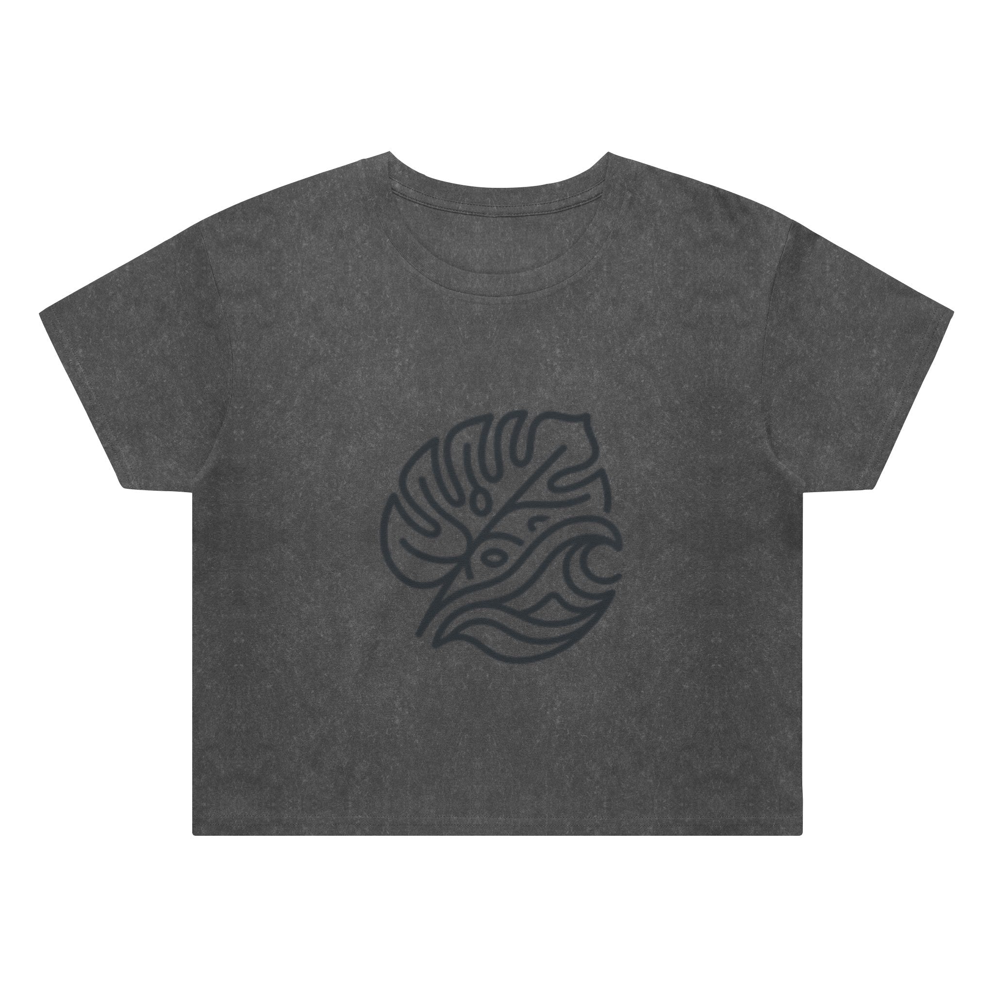 Womens Stone Wash Leaf