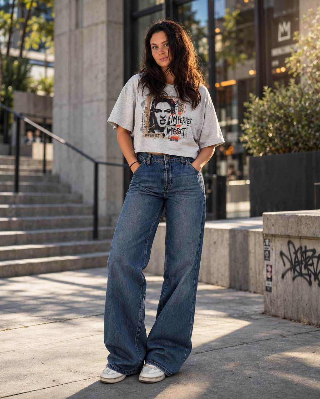 Heavy Faded Crop Tee