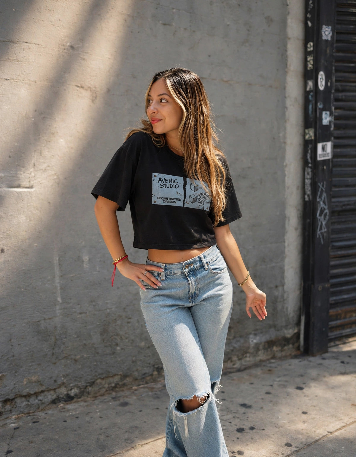 Heavy Faded Crop Tee