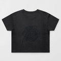 Womens Stone Wash Leaf