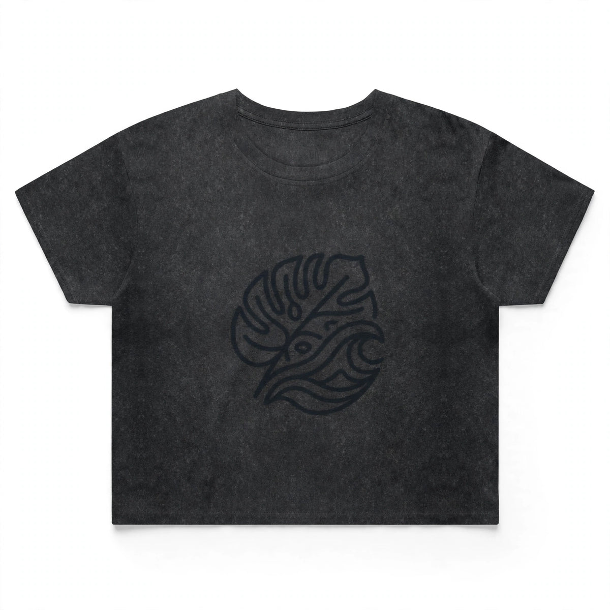 Womens Stone Wash Leaf